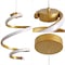Jonathan Y Whirl 11" 1-Light Modern Minimalist Metal Helix Swirl Abstract Integrated LED Pendant, Gold Painting JYL1704C - alternate 5