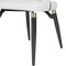 Leisuremod Entice Modern Leather Dining Chair with Iron Legs Open-Back Design in White, 4PK EC60W-4 - alternate 5