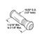 Defender Security Door Viewer, 160 deg Viewing, 1-5/16 to 2-1/8 in Thick Door, Brass, Brass U9895 - alternate 6