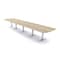 Skutchi Designs 20 Person Conference Table With Power Unit | 20' Arc Rectangle Table | Harmony Series HAR-AREC-48X240-T-K525-ESIL - alternate 1