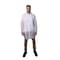Vguard Disposable Lab Coat, Medium weight Polypropylene, Snap Closure Closure, White, L, 30 PK B1DS13 - alternate 1