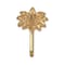 Homeroots 4in Antiqued Gold Cast Iron Palm Tree Wall Hook 724071 - alternate 5