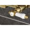 Kingston Brass Two-Handle Wall Mount Bridge Kitchen Faucet, Brushed Brass KS2447BPL - alternate 3
