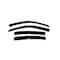 Ventshade Rainguards, Aerodynamic Design, Tape-On, Smoke, Acrylic, Set Of 4 94621 - alternate 1