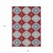 Homeroots 5' X 8' Red And Navy Blue Floral Washable Indoor Outdoor Area Rug 610770 - alternate 6