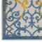Homeroots 5' X 8' Ivory Blue And Yellow Trellis Indoor Outdoor Area Rug 546809 - alternate 5