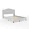 Martha Stewart Amelia Full Upholstered Platform Bed w/Curved Headboard and Cushioned Siderails, Wood Slat, Gray TW-3WDB02B-F-GY-MS - alternate 8
