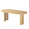 Homeroots 79" Natural Solid Wood Oval Dining Table 721112 - alternate 1