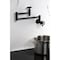 Kingston Brass Wall Mount Pot Filler Faucet, Matte Black KS8100RX - alternate 4
