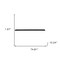 Homeroots 75in Black Wooden Wall Mounted Floating Shelf 400824 - alternate 6