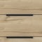 Homeroots 18" Brown and Black Three Drawer Standard Chest 478262 - alternate 5