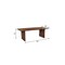 Homeroots 84" Brown Solid Wood Double Pedestal Base Dining Table 635859 - alternate 8