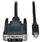 Tripp Lite 6FT MINI DISPLAYPORT TO DVI ADPATER CONVERTER CABLE MDP TO DVI 1920 X 1080 M/M 6 P586-006-DVI - alternate 1