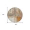 Homeroots 8' Copper Ivory And Brown Round Abstract Washable Indoor Outdoor Area Rug 603619 - alternate 7
