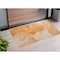Homeroots 3' X 5' Orange Abstract Washable Non Skid Indoor Outdoor Area Rug 559751 - alternate 1