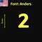 Aacc Self-Adhesive Vinyl Number: 2, Size: 4.5 in. Color: Yellow Font: Anders, 1 sticker AACC-Anders-N2-Yellow-I4.5x1 - alternate 1