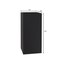 Leisuremod Basalt Tall Square Fiberstone & MgO Clay Planter, Weather-Resistant, Fully Assembled BP28BL - alternate 5
