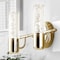 Jonathan Y Bolha 10.75" 2-Light Minimalist Modern Bubble Acrylic/Iron Integrated LED Vanity Light, Brass Gold JYL7223B - alternate 6