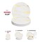 Smarty Had A Party 10.25" White with Gold Marble Stroke Round Disposable Plastic Dinner Plates (120 Plates), 120PK 900WG-CASE - alternate 6