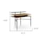 Homeroots 43" Natural and Black Writing Desk 543760 - alternate 4