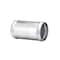 Hps Performance 2 in OD x 4 in L, 6061 Aluminum Joiner Connector with Bead Roll, Mill Finish AJ400-200 - alternate 1
