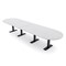 Skutchi Designs 14ft Racetrack Conference Table With Power | Harmony Series | 14 Person Meeting Room Table HAR-RAC-48X168-T.BK-WA7976-NA - alternate 1