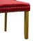 Homeroots Set of Two Red and Gold Tufted Velvet And Solid Wood Dining Side Chairs, 2PK 694870 - alternate 5