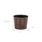 Homeroots 7in Brown and Ivory Textural Tone On Tone Recycled Plastic Indoor Outdoor Round Pot Planter 488207 - alternate 3