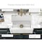 Whitehaus Collection 24 in Reversible Single Bowl Fireclay Kitchen Sink with Grid WHRP2418-W - alternate 5