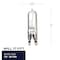Bulbrite Pack of 5 Mini Halogen T4 Bi-Pin Base G9 Light Bulbs, 40 Watt, Clear, 5PK 860828 - alternate 5