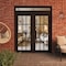 Vdomdoors Front Exterior Prehung Metal-Plastic Double Doors Clear Glass / MANUX 8355 Matte Black / Office Com MANUX8355DEXD-BLK-W72xH80+16-RH-I - alternate 4
