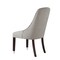 Homeroots Set of Two Tufted Light Gray And Espresso Upholstered Velvet Dining Side Chairs 543538 - alternate 5
