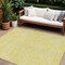 Homeroots 8' X 10' Yellow And Ivory Abstract Washable Indoor Outdoor Area Rug 599775 - alternate 1