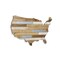 Homeroots 19" X 31" Brown and Gray USA Wood and Metal Hanging Dimensional Sculpture 489479 - alternate 3