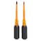 Klein Tools ESD Safe Insulated Screwdriver Set, Slotted/Phillips Tip, 1000V insulated, 2-Piece 33532-INS - alternate 12