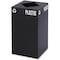 Safco 25 gal Square Recycling Bin, Open Top, Black, Steel, 1 Openings 2981BL - alternate 1