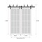 Sartodoors Sliding Closet Barn Bypass Doors with Frosted Glass 64x80 (2* 32x80) Solid Core Modern Interior VEREGIO7455BBB-ANT-64 - alternate 4