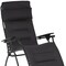 Homeroots 26" Black Steel Outdoor Zero Gravity Chair with Black Cushion 320602 - alternate 2