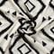 Homeroots 60" X 50" Black and White Woven Cotton Geometric Throw Blanket with Tassels 516491 - alternate 5