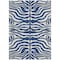 Homeroots 5' X 8' Navy Blue And Ivory Animal Print Washable Indoor Outdoor Area Rug 600631 - alternate 9