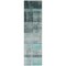 Homeroots 8' Runner Teal Ombre Washable Non Skid Indoor Outdoor Runner Rug 563683 - alternate 5