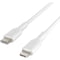 Belkin Boost Up Charge Usb C To Apple Lightning Cable 3ft, White CAA003BT1MWH - alternate 3