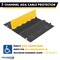 Atlas ADA Compliant Cable Protector Ramp Hvy Dty, 5 Channel Low Profile, 36'' L Black & Yellow, 30PK CP-ADA-5CH-YB-30 - alternate 4