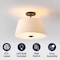 Jonathan Y Isabella 15" 3-Light Modern Contemporary Metal Tapered Drum LED Semi Flush Mount, Oil Rubbed Bronze JYL9922B - alternate 7