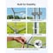 Vevor Metal Chicken Coop 9.8x19.6x6.5 ft Walk-in Chicken Run with Cover Spire Roof JD362 - alternate 5