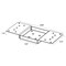 Mail Boss Universal Mailbox Adapter Plate, Black, 4x4, Galvanized Steel 805961 - alternate 2