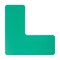 Brady ToughStripe Max Floor Marking Corner L-Shape 2 in W x 5 in H Green, 20PK 177082 - alternate 1