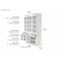 Homeroots 71in White Dining Hutch With Twelve Shelves And Three Drawers 397842 - alternate 6