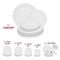 Smarty Had A Party Clear Flair Plastic Dinnerware Value Set (144 Dinner Plates + 144 Salad Plates), 288PK 210CLVP-CASE - alternate 7