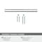 Amerock Versa 5-1/16 inch (128mm) Center-to-Center Polished Nickel Cabinet Pull, 10PK 10VMP36913PN - alternate 3